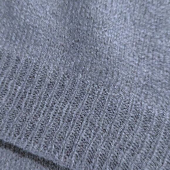 Viv and Lou Poncho Wrap Navy Knit Fringe Pullover Preppy Corpcore Lagenlook 26x3 - Picture 9 of 12